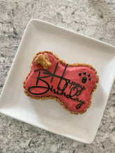 Load image into Gallery viewer, Small Dog Bone Shaped Birthday Cake
