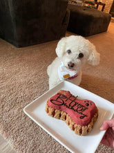 Load image into Gallery viewer, Small Dog Bone Shaped Birthday Cake
