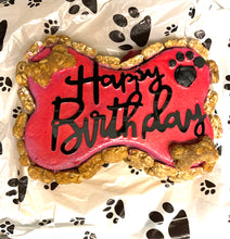 Load image into Gallery viewer, Small Dog Bone Shaped Birthday Cake
