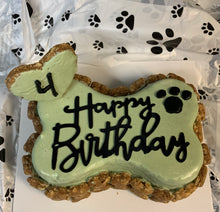 Load image into Gallery viewer, Small Dog Bone Shaped Birthday Cake
