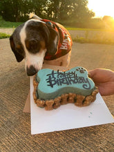 Load image into Gallery viewer, Small Dog Bone Shaped Birthday Cake
