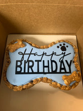 Load image into Gallery viewer, Small Dog Bone Shaped Birthday Cake
