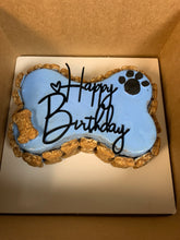 Load image into Gallery viewer, Small Dog Bone Shaped Birthday Cake
