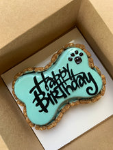 Load image into Gallery viewer, Small Dog Bone Shaped Birthday Cake
